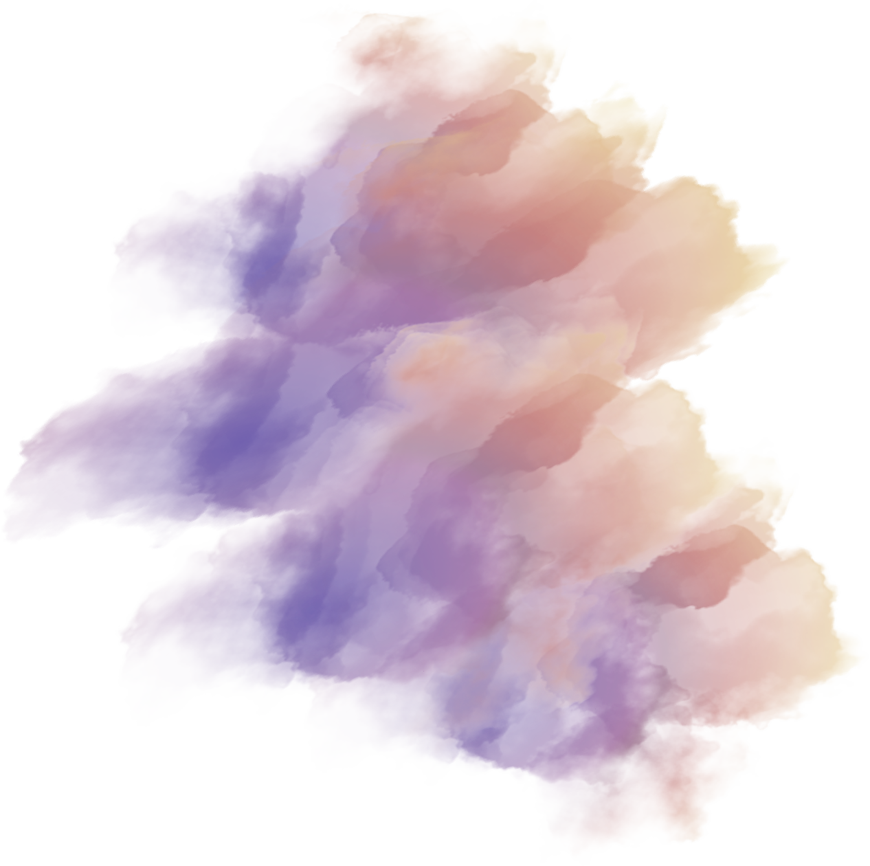orange purple splash watercolor element